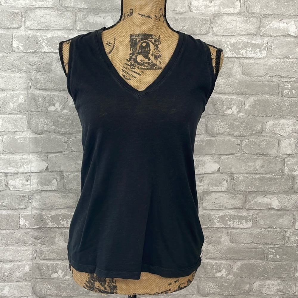 Madewell Black Vneck Tank Top